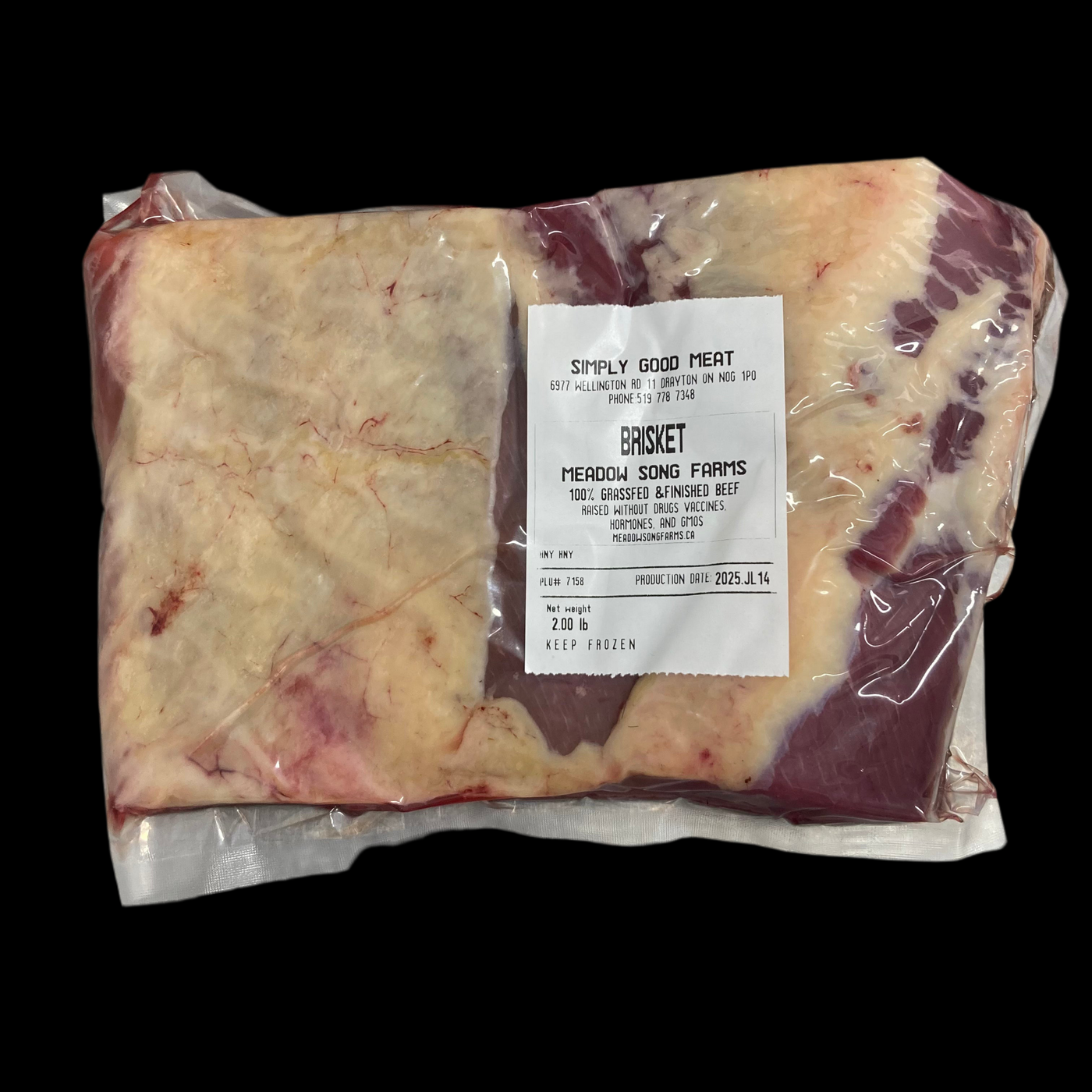 100% Grass-Fed Beef Brisket