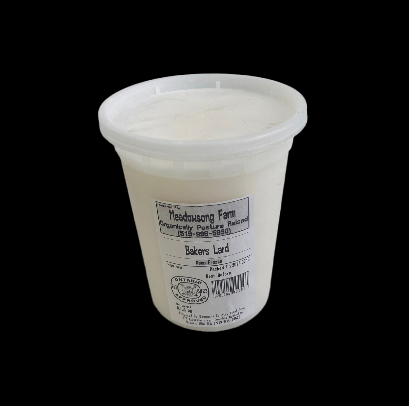 Pastured Pork Lard