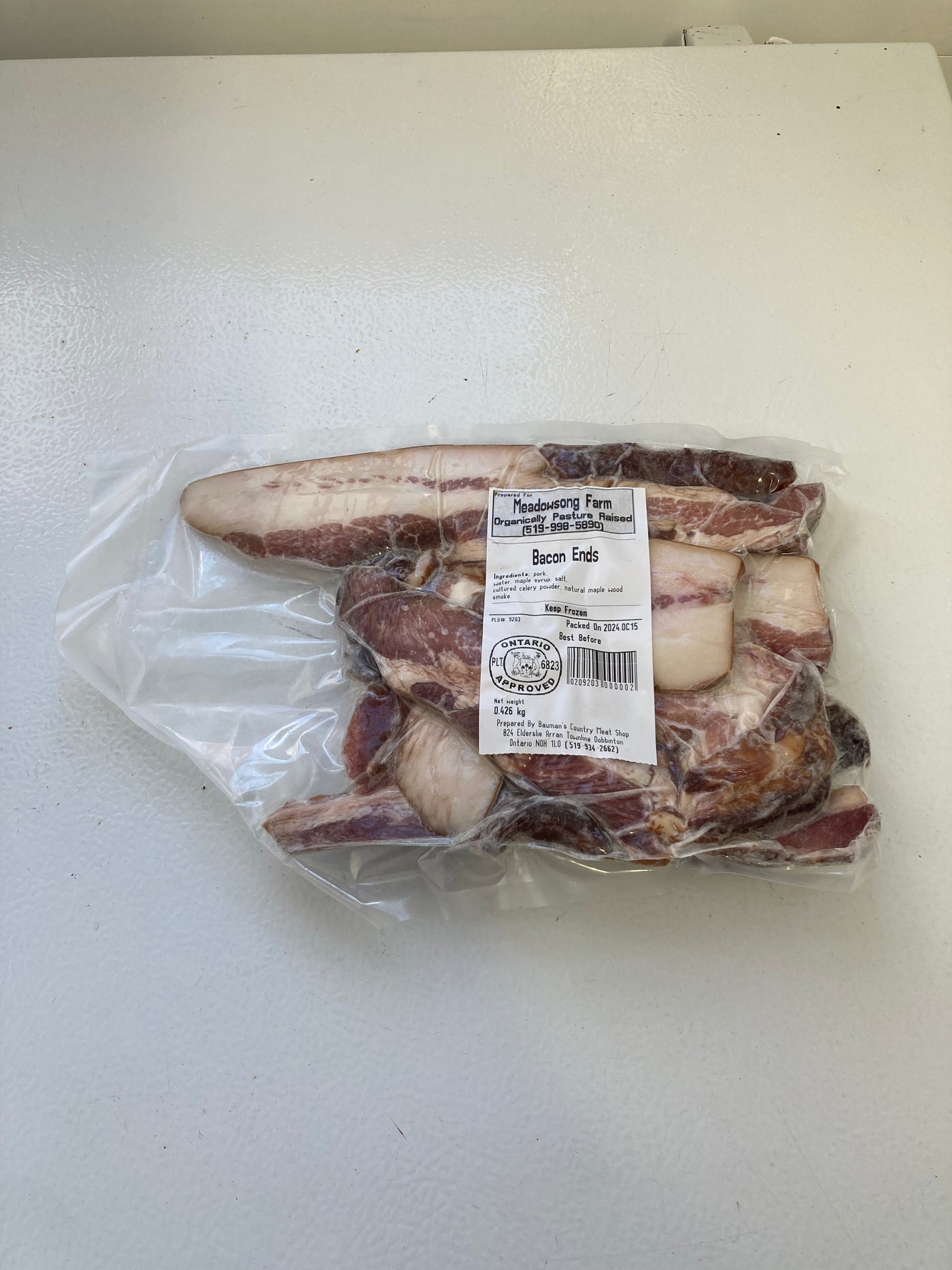 Pastured Pork Maple Bacon Ends 0.75-1 lb (400-450 g)