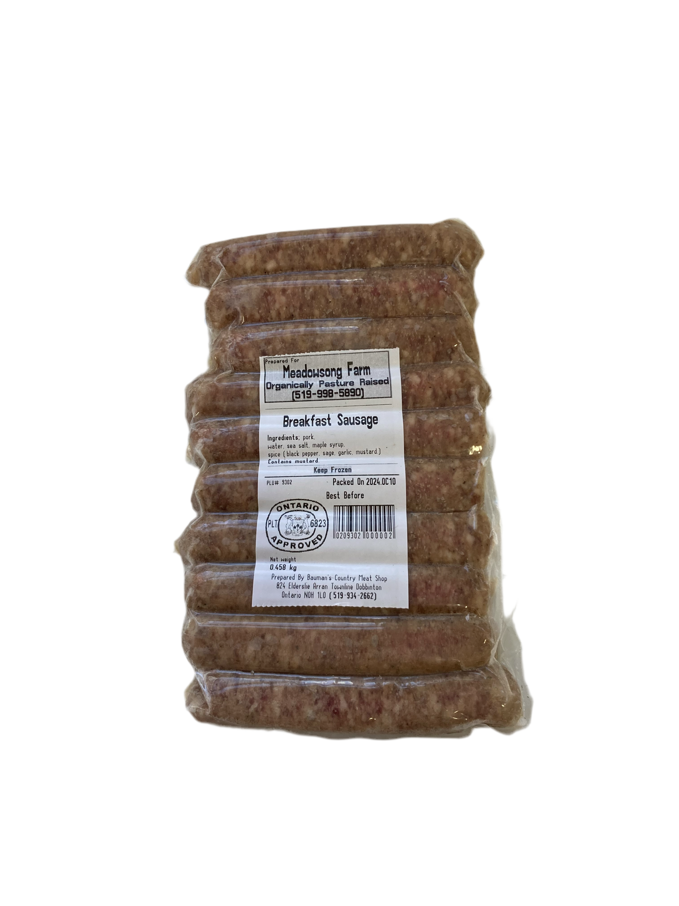 Pork Breakfast Sausages 1lb