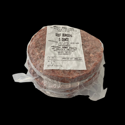 100% Grass-Fed Beef Burgers