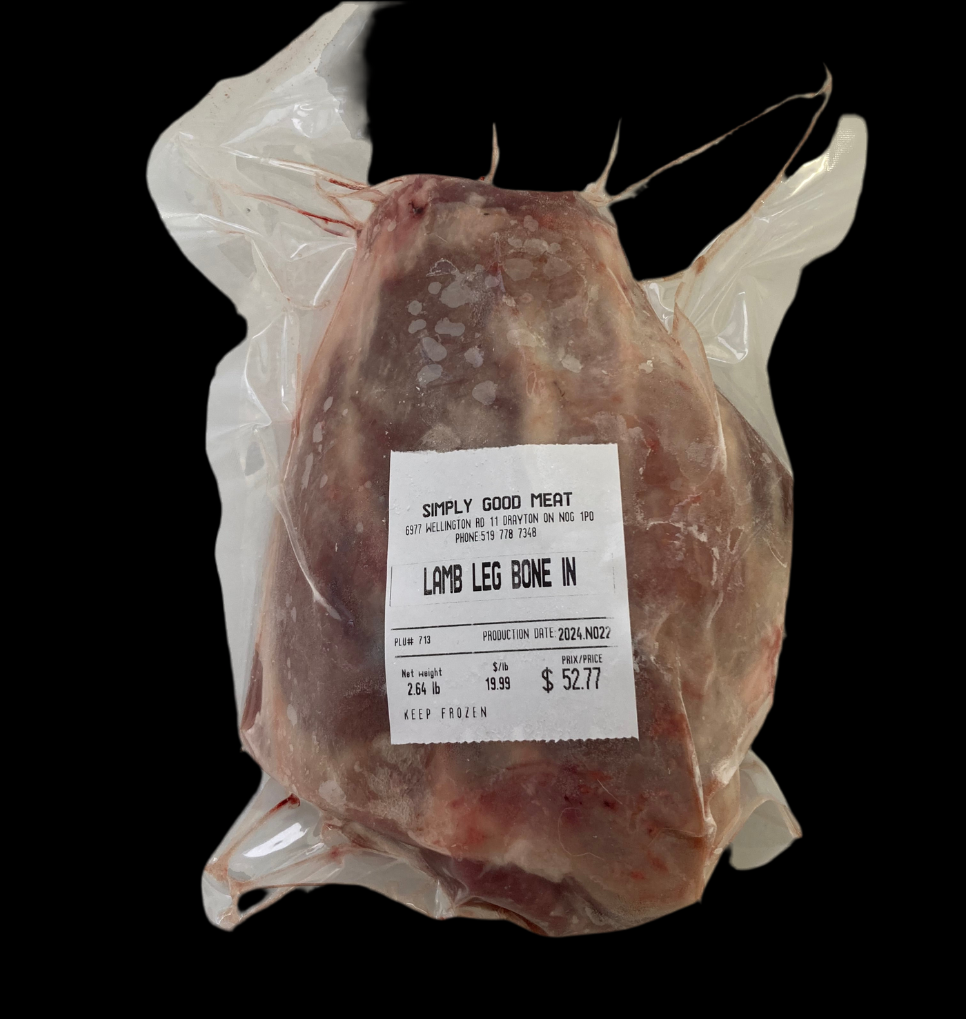 100% Grassfed Lamb Leg