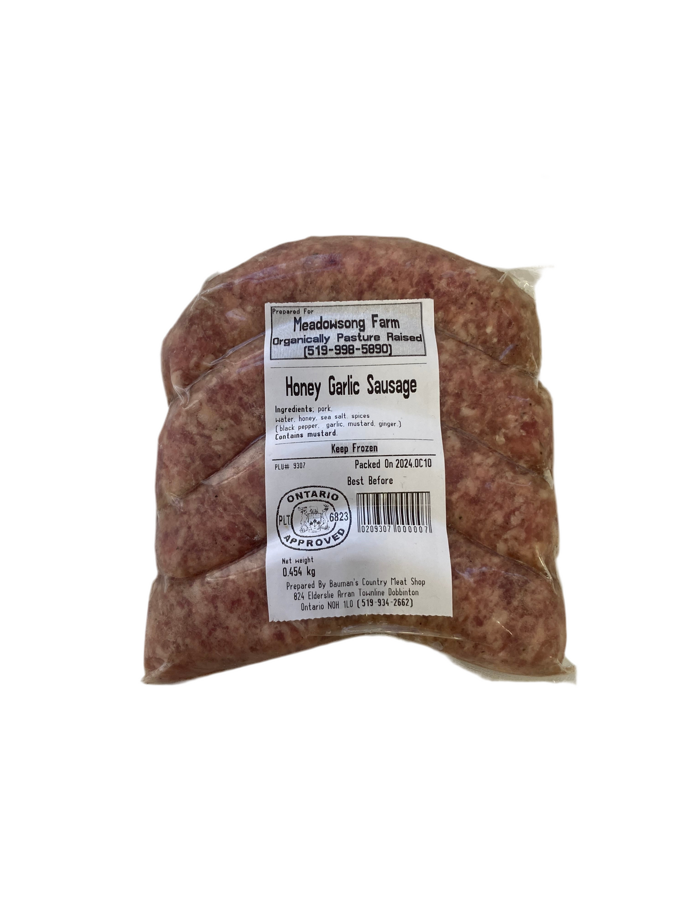 Pork Honey Garlic Sausages 1lb