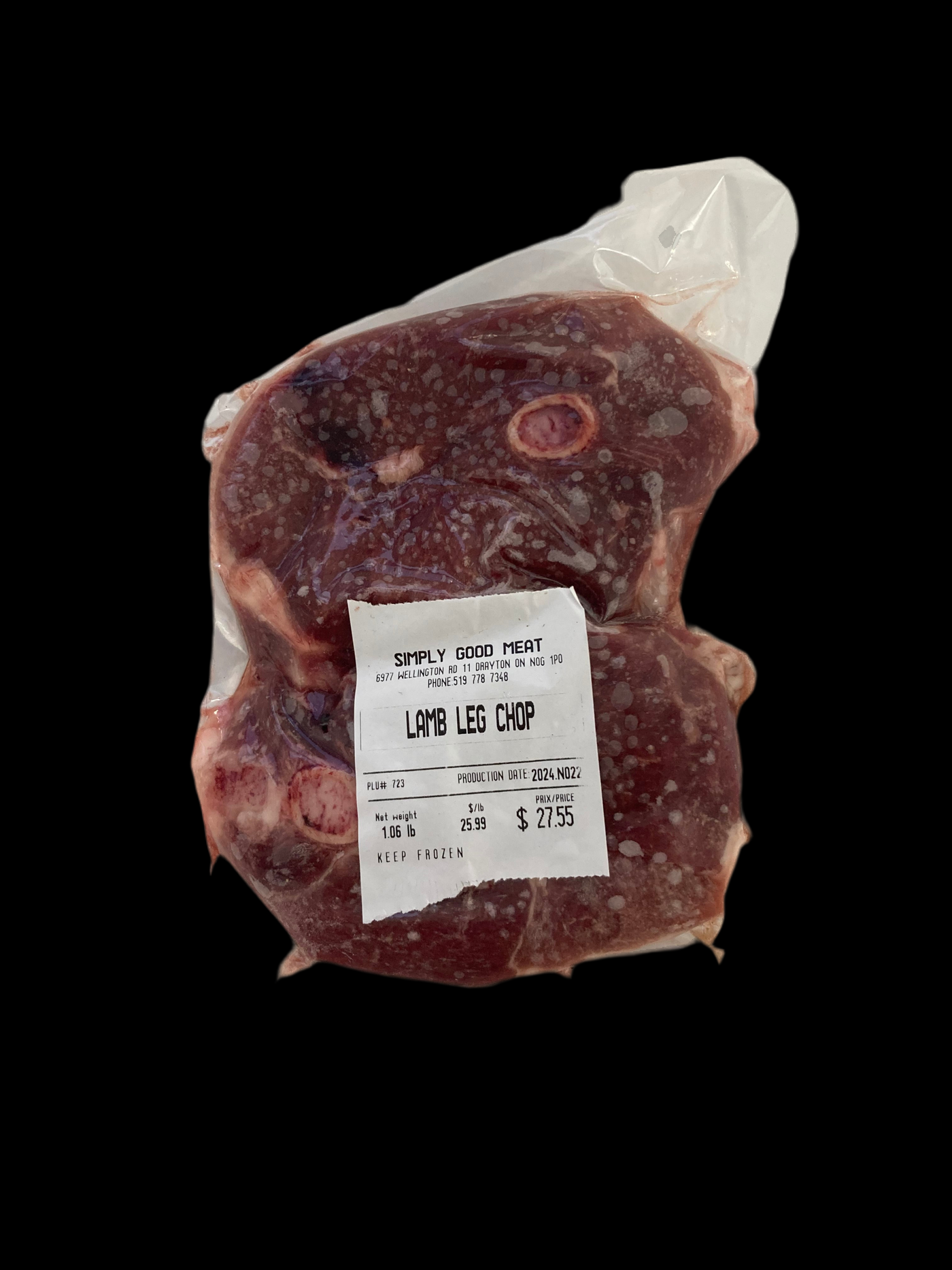 100% Grassfed Lamb Leg Chops