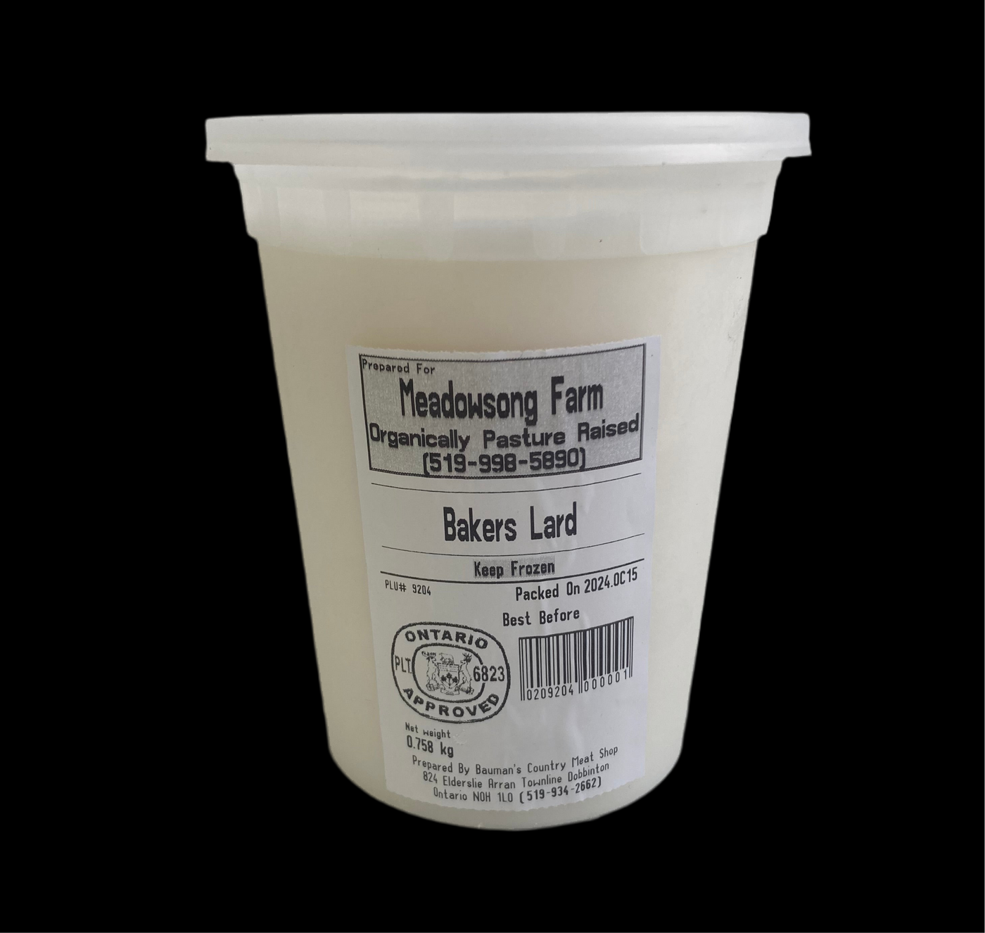 Pastured Pork Lard