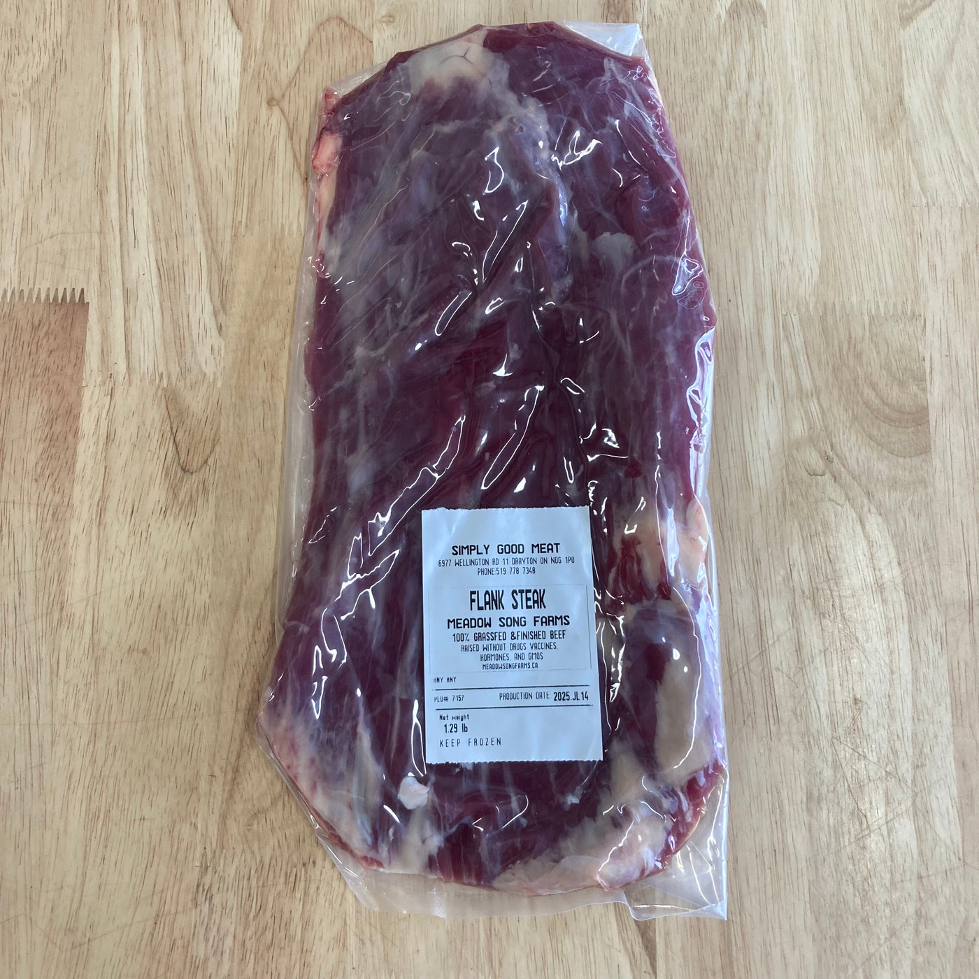 100% Grassfed-Fed Beef Flank Steak
