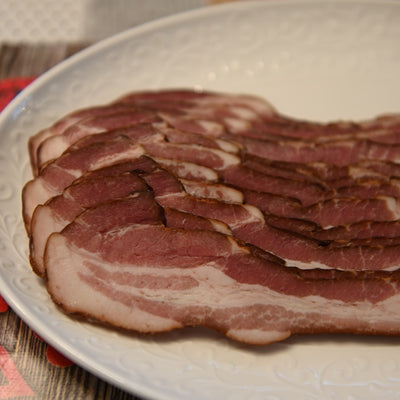 Pastured Pork Maple Bacon Slices.