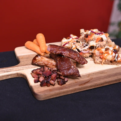 Pastured Pork Maple Bacon Ends used on pizza