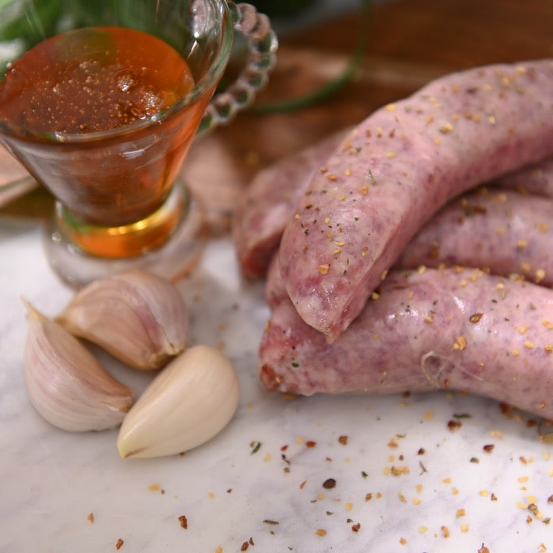 Pastured Pork Honey Garlic Sausages